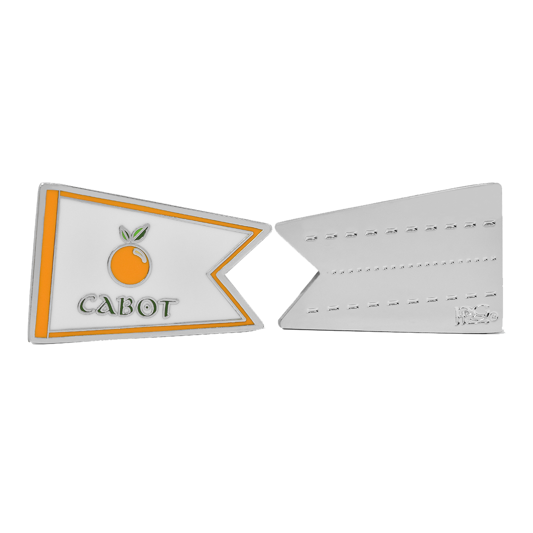 Cabot Citrus Farms Tangerine Flag Marqueur de balle sur mesure